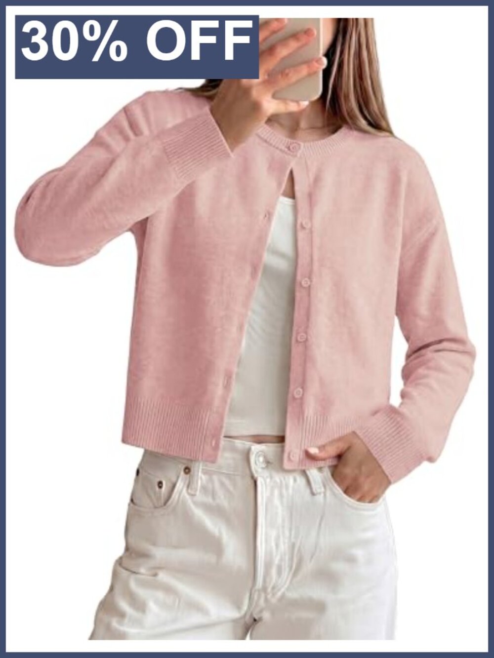 Cropped Cardigan Sweater Long Sleeve Open Front Knit Y2K Fall Layer